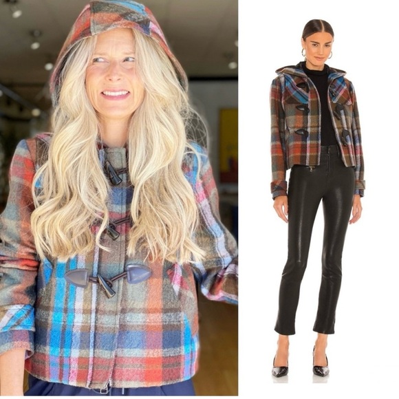 Veronica Beard Jackets & Blazers - NWOT Veronica Beard Ianna Wool Duffle Coat Multicolor Jacket Size 6